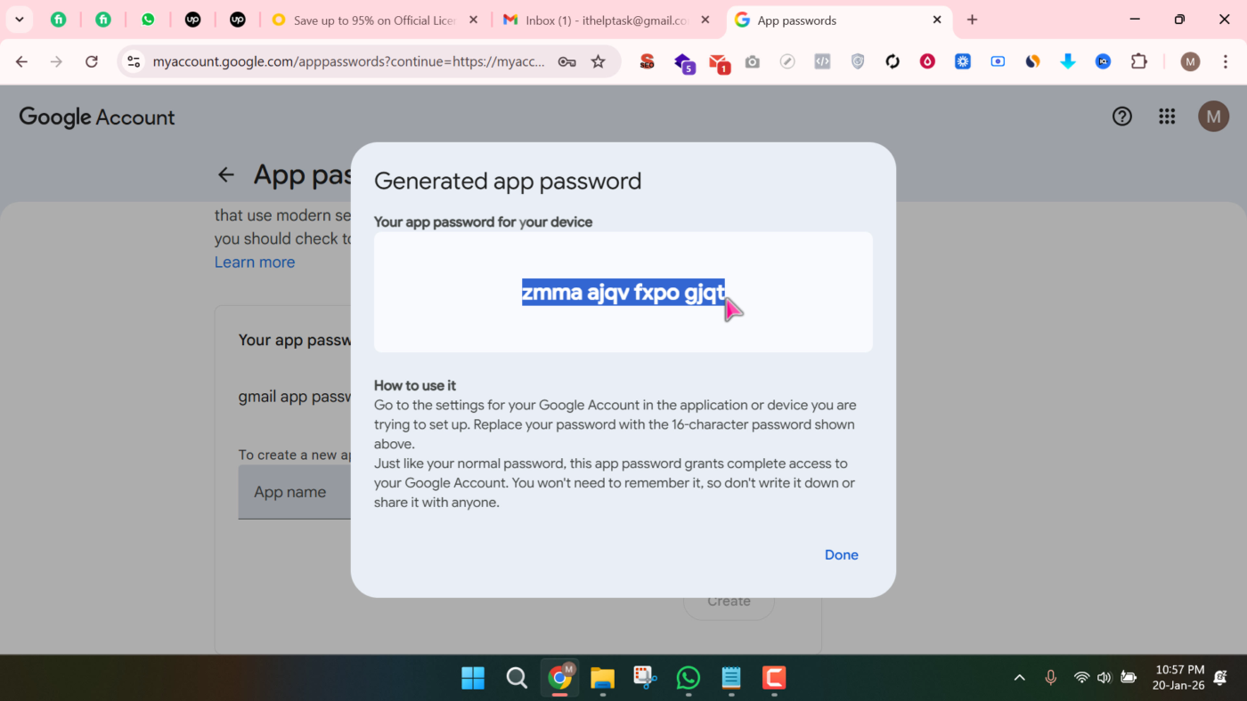Gmail App Password