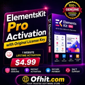 ElementsKit Pro Activation with Original License Key