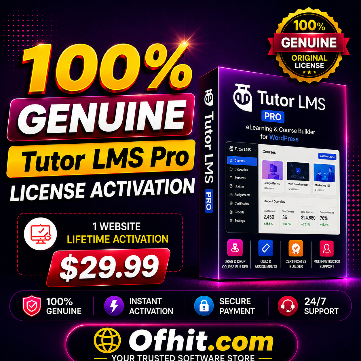 Tutor LMS Pro License Key Activation